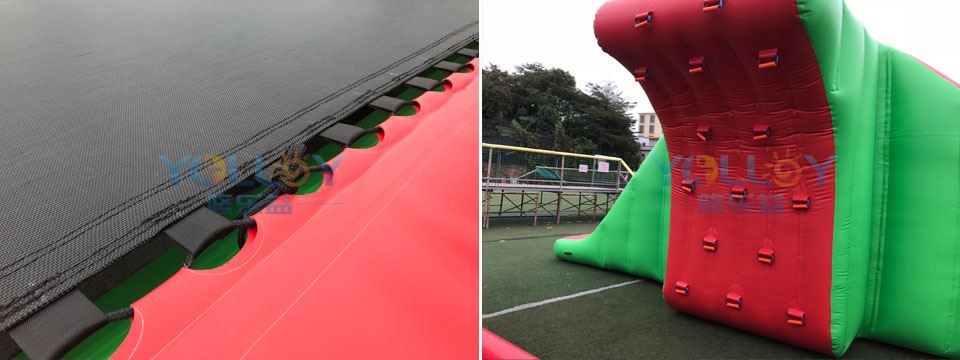 detail of inflatable water sports park-4